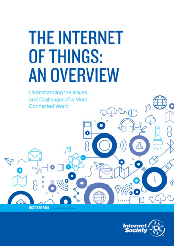 THE INTERNET OF THINGS: AN OVERVIEW