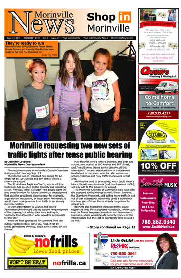 Morinville Requesting Two New Sets Of Purchase A .