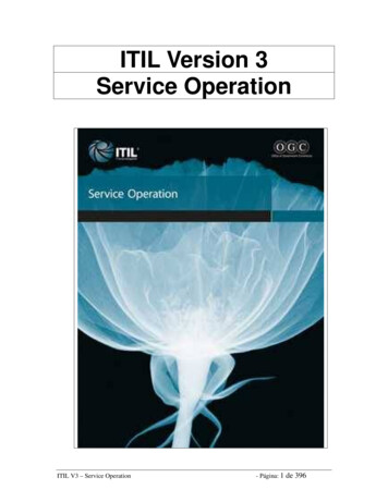 004 ITIL V3 Service Operation - Itiq.co.bw