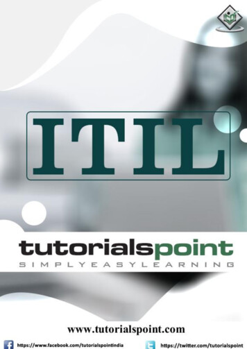 ITIL - Tutorialspoint