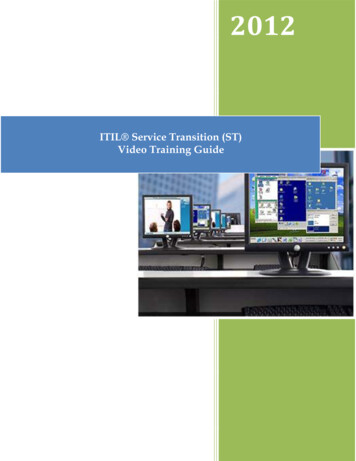 ITIL Service Transition (ST) Video Training Guide