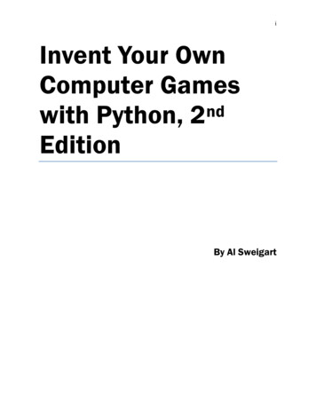 Invent Your Own Computer Games With Python
