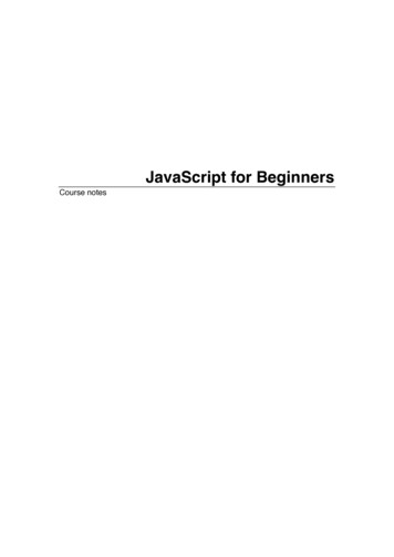 JavaScript For Beginners - Winterstein