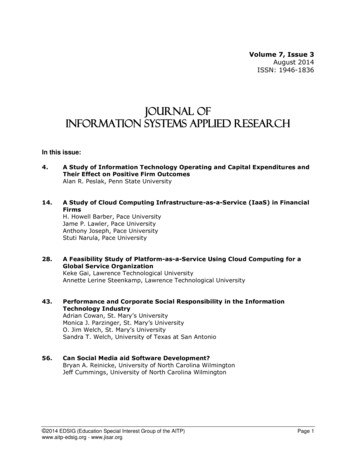 Journal Of Information Systems Applied Research