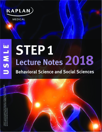 STEP 1 Lecture Notes 2018 - Med-mu 