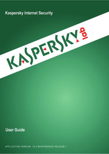 Kaspersky Internet Security - Bonaireholding 
