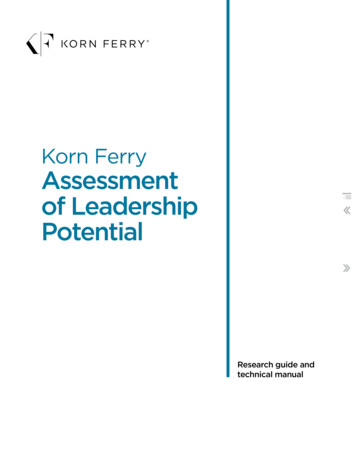 Korn Ferry Assessment Of Leadership Potential