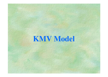 KMV Model - Department Of Mathematics, HKUST