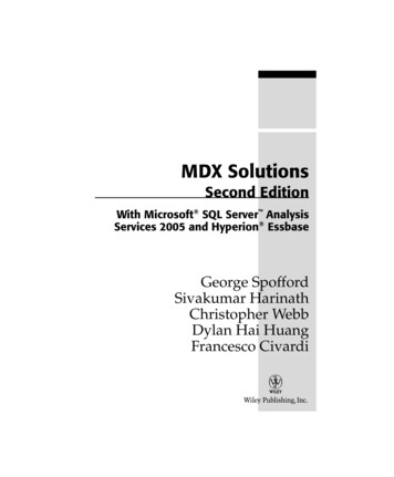 MDX Solutions - .e-bookshelf.de