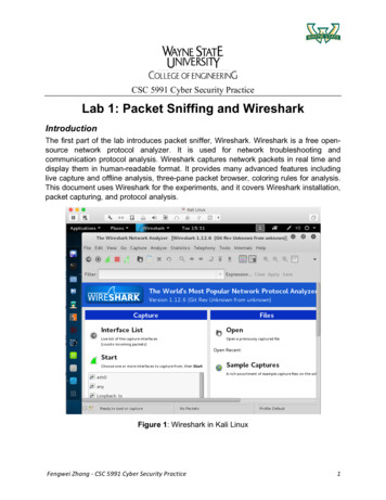 Lab 1: Packet Sniffing And Wireshark