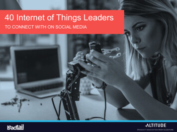 40 Internet Of Things Leaders - Leadtail