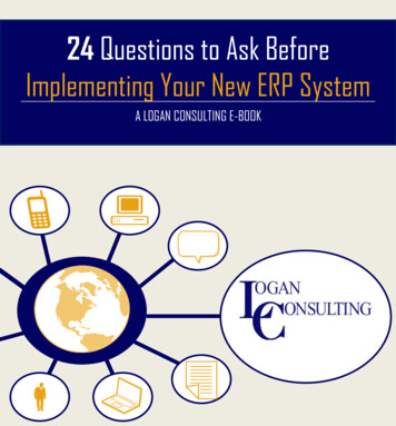 24 Questions To Ask Before Implementing Your New ERP System