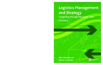 Logistics Management And Strategy Logistics Management