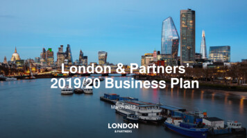 London & Partners’ 2019/20 Business Plan