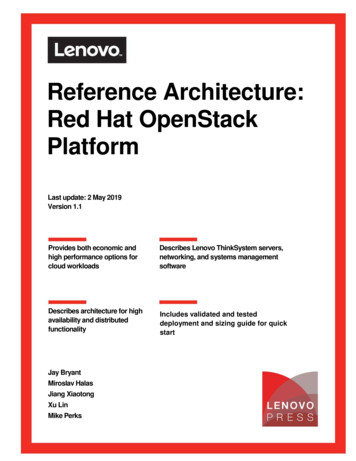 Reference Architecture: Red Hat Enterprise Linux OpenStack .