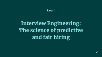 Interview Engineering: The Science Of Predictive