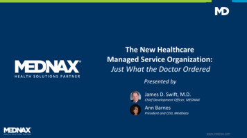 The New Healthcare Managed Service Organization