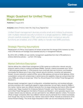 Magic Quadrant For Unified Threat Management