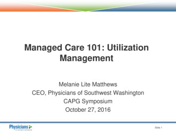 Managed Care 101: Utilization Management