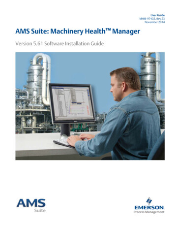 User Guide MHM-97402, Rev 23 November 2014 AMS Suite .