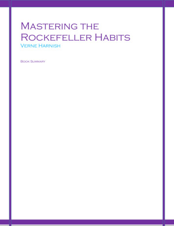Mastering The Rockefeller Habits - Evolution Partners