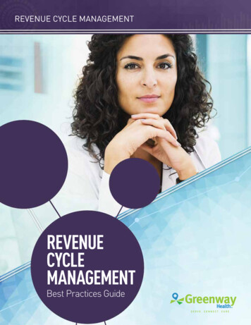 REVENUE CYCLE MANAGEMENT - Greenway Health