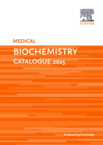 MEDICAL BIOCHEMISTRY - Elsevier