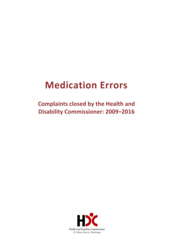 Medication Errors - HDC