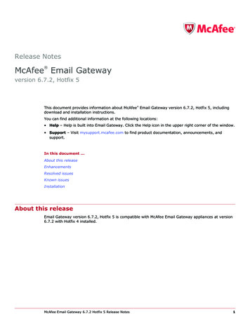 McAfee Email Gateway