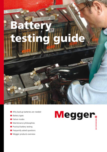 Battery Testing Guide - Test & Measurement Instruments .