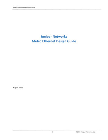 Metro Ethernet Design And Implementation Guide