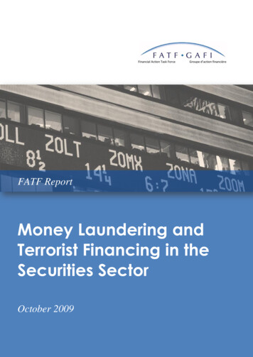 Money Laundering And Terrorist Financing In The Securities .