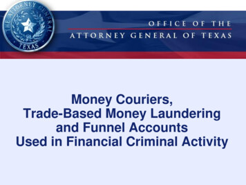 Money Couriers And Trade-Based Money Laundering