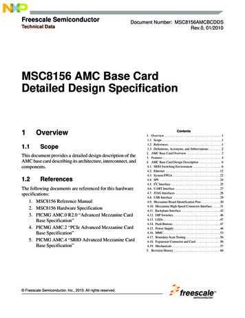 MSC8156 AMC Base Card Detailed Design Specifications