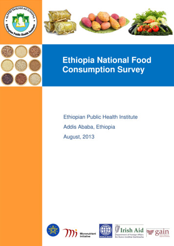Ethiopia National Food Consumption Survey