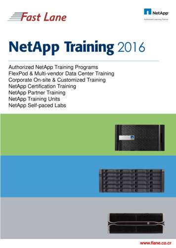 NetApp Training 2016