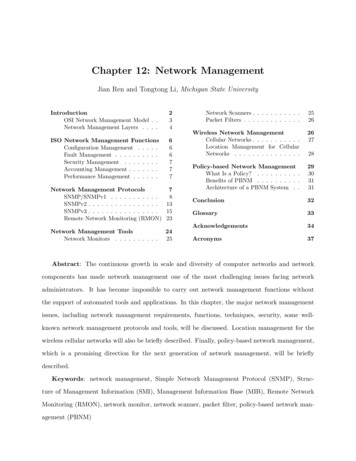 Chapter 12: Network Management - Michigan State University