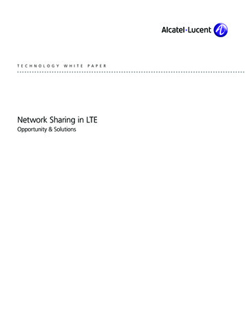 Network Sharing In LTE - TMCnet