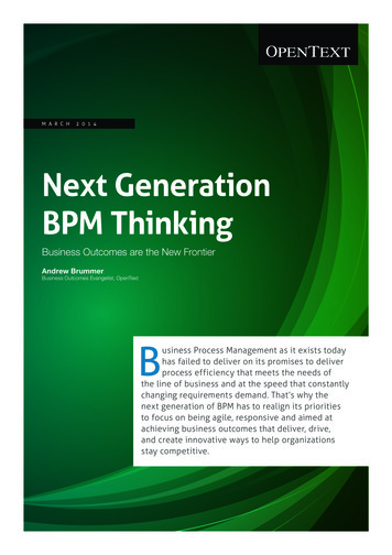 Next Generation BPM Thinking - WordPress 