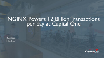 NGINX Powers 12 Billion Transactions Per Day At Capital One