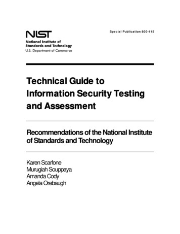Technical Guide To Information Security Testing And Assessment