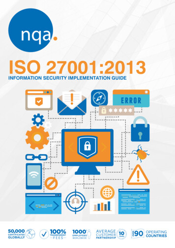 ISO 27001:2013 - NQA