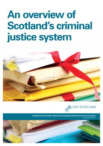 An Overview Of Scotland's Criminal Justice System