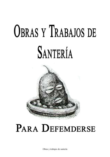 Obras Y Trabajos De Santería - UTOAAGI.:
