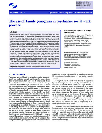 The Use Of Family Genogram In Psychiatric Social Work Practice