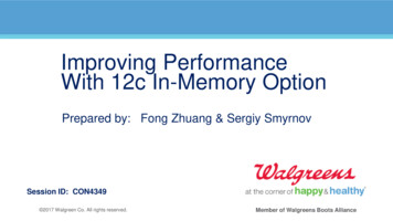Improving Performance With 12c In-Memory Option