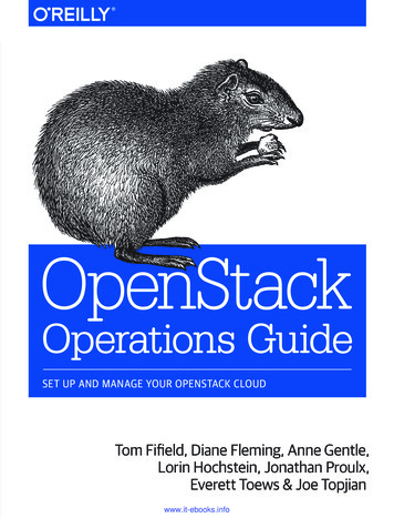OpenStack Operations Guide - Stilson