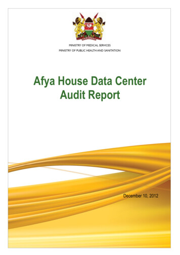 Afya House Data Center Audit Report