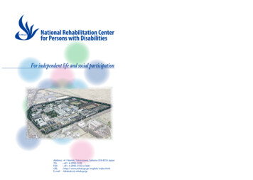 National Rehabilitation Center For Persons With Disabilities