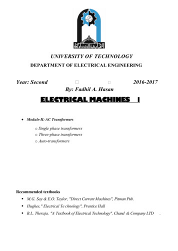 ELECTRICAL MACHINES І